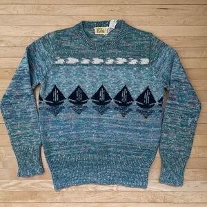 Vintage sailboat sweater